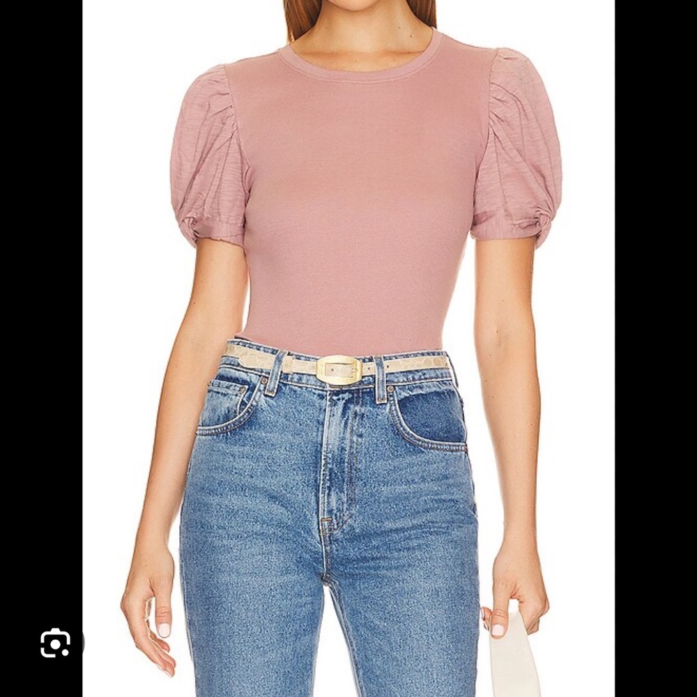 1. State Puff Top Deep Peach